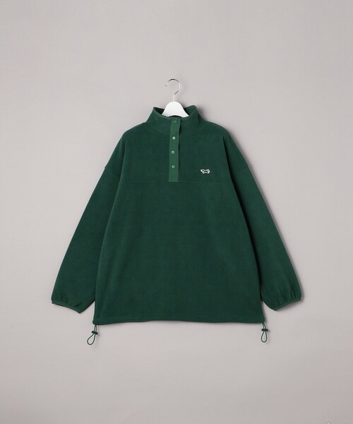 FREAK'S STORE（フリークスストア）の「TOWN CRAFT× FREAK'S STORE/タウンクラフト　別注 フリースアノラックプルオーバー（スウェット・レディース・グリーン/ブラック/オフホワイト/レッド・ﾌﾘ-）」の7枚目の写真