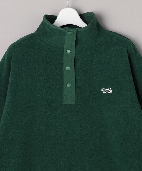 FREAK'S STORE（フリークスストア）の「TOWN CRAFT× FREAK'S STORE/タウンクラフト　別注 フリースアノラックプルオーバー（スウェット・レディース・グリーン/ブラック/オフホワイト/レッド・ﾌﾘ-）」の9枚目の写真