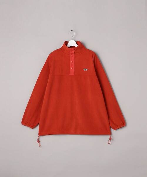 FREAK'S STORE（フリークスストア）の「TOWN CRAFT× FREAK'S STORE/タウンクラフト　別注 フリースアノラックプルオーバー（スウェット・レディース・グリーン/ブラック/オフホワイト/レッド・ﾌﾘ-）」の13枚目の写真
