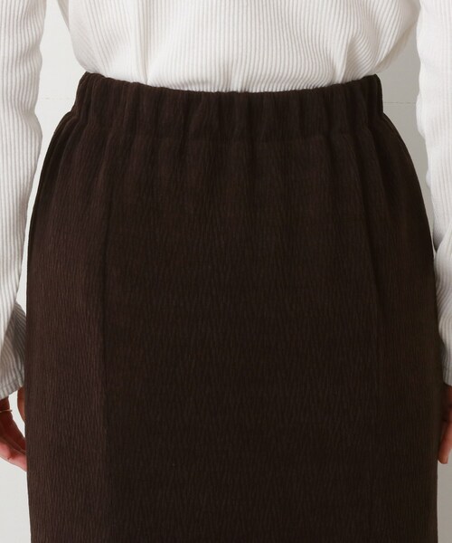 Cutie Blonde（キューティーブロンド）の「◆スリット入りナロースカート（スカート・レディース・ダークブラウン/ブルー・02/03）」の7枚目の写真