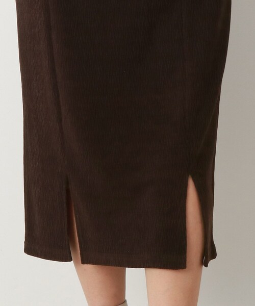 Cutie Blonde（キューティーブロンド）の「◆スリット入りナロースカート（スカート・レディース・ダークブラウン/ブルー・02/03）」の9枚目の写真