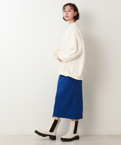 Cutie Blonde（キューティーブロンド）の「◆スリット入りナロースカート（スカート・レディース・ダークブラウン/ブルー・02/03）」の15枚目の写真
