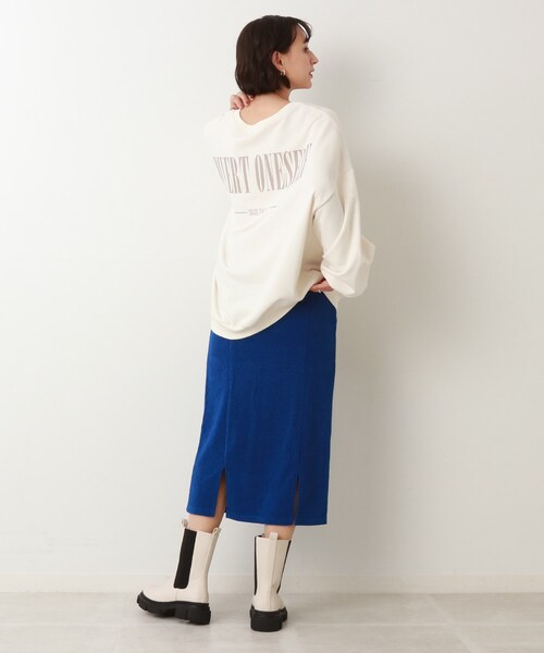 Cutie Blonde（キューティーブロンド）の「◆スリット入りナロースカート（スカート・レディース・ダークブラウン/ブルー・02/03）」の16枚目の写真