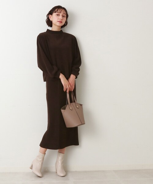 Cutie Blonde（キューティーブロンド）の「◆スリット入りナロースカート（スカート・レディース・ダークブラウン/ブルー・02/03）」の21枚目の写真