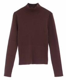 【WEB限定】ベーシックハイネックリブニット