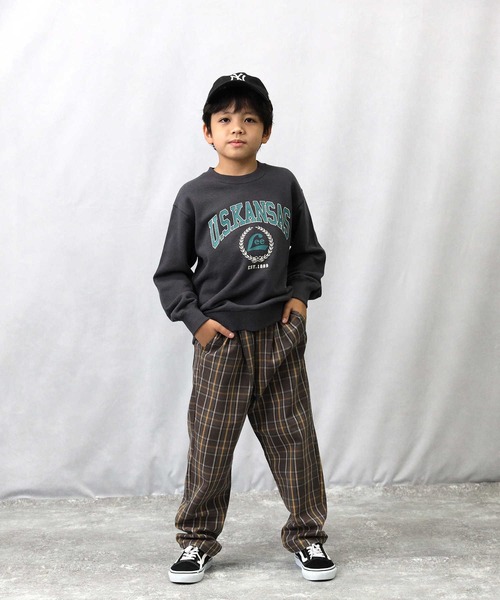 Lee(リー)の「【Lee】カレッジスウェット(スウェット・キッズ・ブラック・105/160/130/140/120/150)」の6枚目の写真