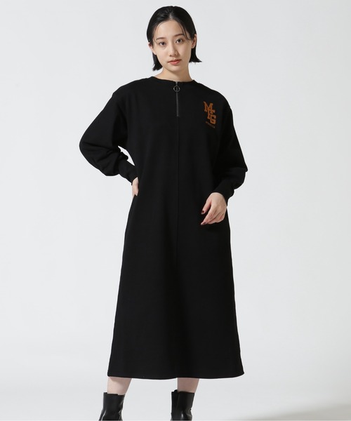 AVIREX（アヴィレックス）の「2WAY EMBROIDERY ONEPIECE/ 2ウェイ刺繍ワンピース（ワンピース・レディース・ブラック/グレー/アイボリー・F）」の2枚目の写真