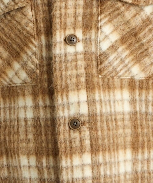 a.v.v（アーヴェヴェ）の「シャギーチェックCPOジャケット（その他アウター・メンズ・ベージュ/ブラック・48/46）」の22枚目の写真