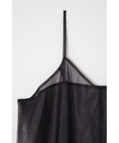 M_（エムアンダーバー）の「【M_】SEETHROUGH キャミドレス（ワンピース・レディース・ブラック/グレー・FREE）」の5枚目の写真