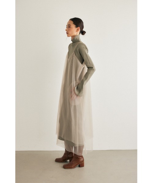 M_（エムアンダーバー）の「【M_】SEETHROUGH キャミドレス（ワンピース・レディース・ブラック/グレー・FREE）」の17枚目の写真