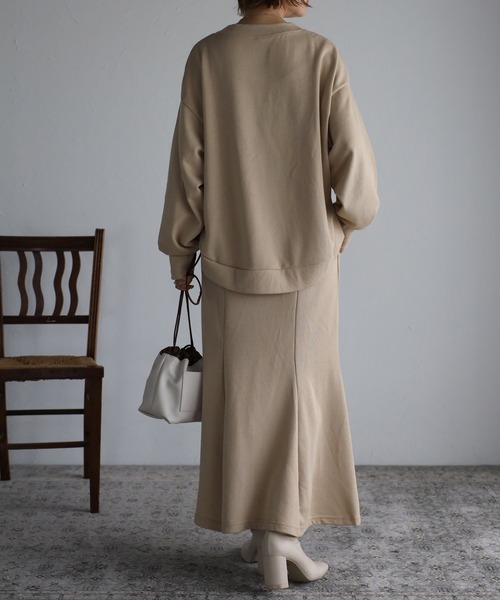 Fizz（フィズ）の「【maiko_wear × Fizz コラボ】　裏毛マーメイドスカート（スカート・レディース・ブラック/ベージュ/チャコール・M）」の13枚目の写真