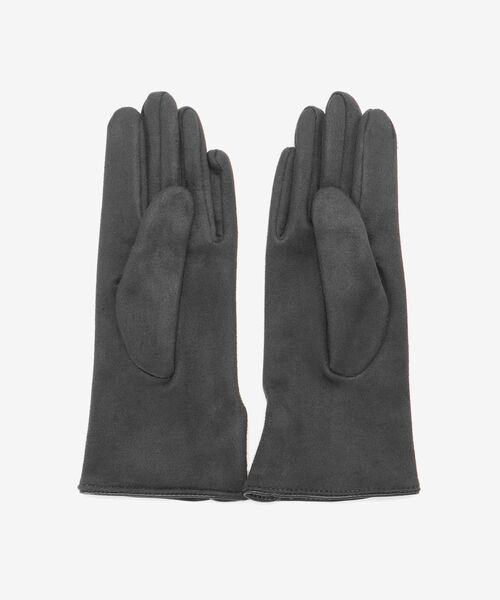 le.coeur blanc（ルクールブラン）の「SERGIO DE ROSA ボタンツキグローブ（手袋・レディース・ブラック/グレー・FREE）」の3枚目の写真
