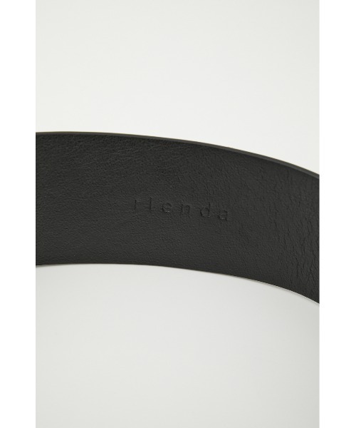 rienda（リエンダ）の「バックルポイントワイドベルト（ベルト・レディース・ライトベージュ/ブラック・FREE）」の7枚目の写真