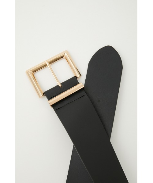 rienda（リエンダ）の「バックルポイントワイドベルト（ベルト・レディース・ライトベージュ/ブラック・FREE）」の8枚目の写真