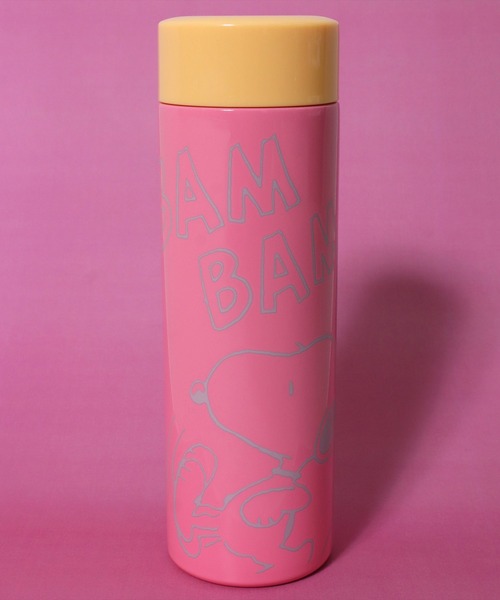 sanrio（サンリオ）の「(SK)【sanrio & PEANUTS】超軽量 ステンレス マグボトル[350ml]（水筒・レディース・クリーム/ライトパープル/ベビーピンク/ライトピンク/ブラック/グレイッシュベージュ/イエロー/ライトグリーン/チェリーピンク/サックスブルー/ピンク・ONE SIZE）」の2枚目の写真