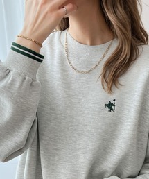 Java（ジャバ）の「《JaVa ジャバコラボ》プレッピースタイル。ワンポイント刺繍裏起毛スウェットプルオーバー（スウェット）」