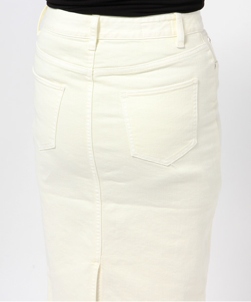 Spick & Span（スピックアンドスパン）の「ツイルストレッチナカシロ タイトスカート。（スカート・レディース・ホワイト/イエロー/サックスブルー・40/36/38）」の9枚目の写真