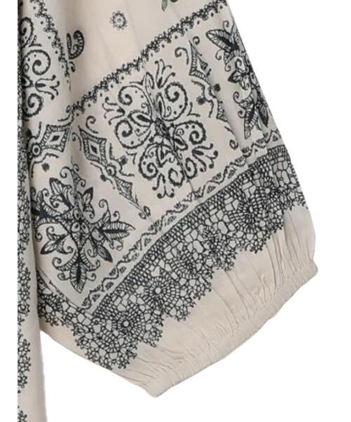 CRAFT STANDARD BOUTIQUE（クラフトスタンダードブティック）の「パネル柄ウエスト切り替えボリュームワンピース　◆（ワンピース・レディース・ダークグレー/ライトベージュ/チャコールグレー/ブルー・FREE）」の16枚目の写真