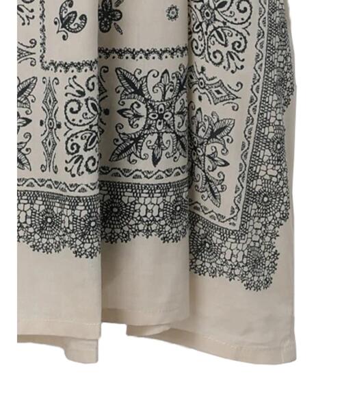 CRAFT STANDARD BOUTIQUE（クラフトスタンダードブティック）の「パネル柄ウエスト切り替えボリュームワンピース　◆（ワンピース・レディース・ダークグレー/ライトベージュ/チャコールグレー/ブルー・FREE）」の15枚目の写真