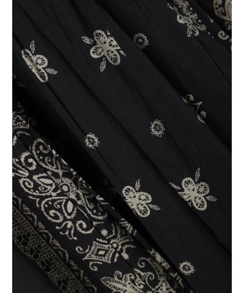 CRAFT STANDARD BOUTIQUE（クラフトスタンダードブティック）の「パネル柄ウエスト切り替えボリュームワンピース　◆（ワンピース・レディース・ダークグレー/ライトベージュ/チャコールグレー/ブルー・FREE）」の12枚目の写真