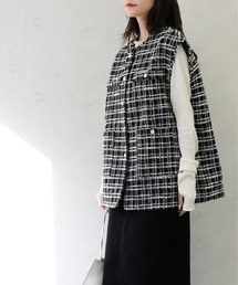 Per sist ence/パーシエンス ツイードミドルジレ