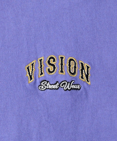 VISION STREET WEAR（ヴィジョンストリートウェア）の「【VISION STREET】フェイクレイヤードロンＴ（Tシャツ/カットソー・メンズ・ブラック/パープル/ホワイト・M/L/XL）」の21枚目の写真