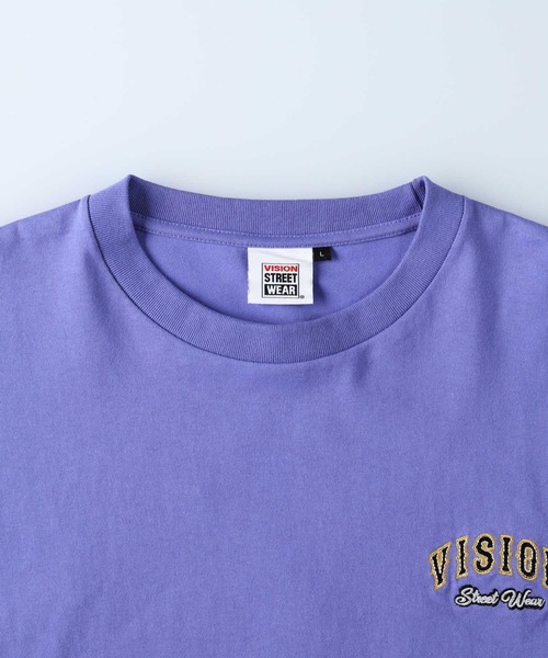 VISION STREET WEAR（ヴィジョンストリートウェア）の「【VISION STREET】フェイクレイヤードロンＴ（Tシャツ/カットソー・メンズ・ブラック/パープル/ホワイト・M/L/XL）」の22枚目の写真