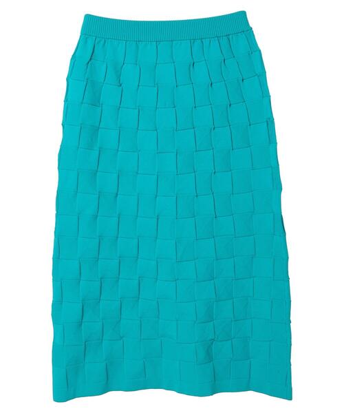 CRAFT STANDARD BOUTIQUE（クラフトスタンダードブティック）の「格子柄ニットスカート（スカート・レディース・ブラック/ブルー/イエロー・FREE）」の10枚目の写真