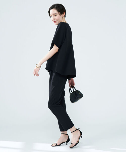 NOLLEY’S（ノーリーズ）の「◇【WEB限定】ダブルクロスバックフレアーブラウス（シャツ/ブラウス・レディース・アイボリー/ブラック・FREE）」の20枚目の写真