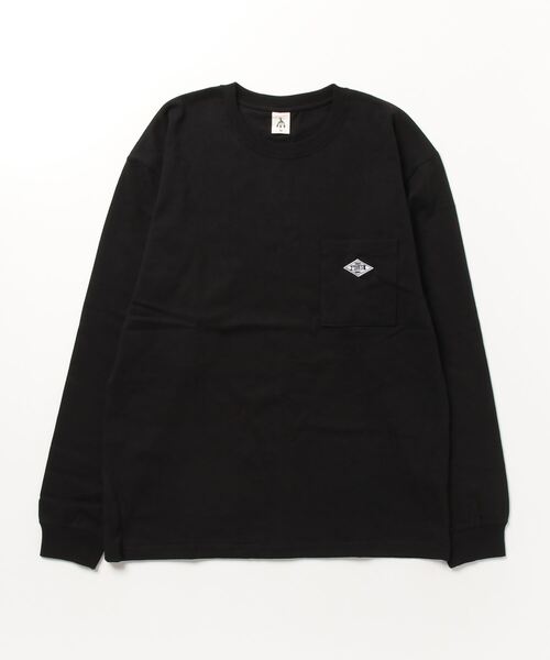 TRAP/U (トラップユー)の「ワンポイント刺繍/ポケット付き クルーネック ロングT(Tシャツ/カットソー・メンズ・ホワイト/イエロー/ブラック・M/L)」の3枚目の写真