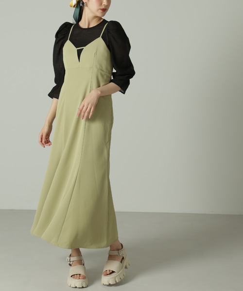 ビスチェマーメイドキャミワンピース