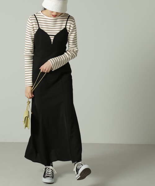 FREE'S MART(フリーズマート)の「ビスチェマーメイドキャミワンピース(ワンピース・レディース・ブラウン/ライトグリーン/ブラック・SMALL/MEDIUM)」の5枚目の写真