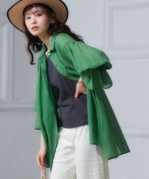 miclat | 大きいサイズ　シアーギャザーシャツ　miclat(シャツ/ブラウス)