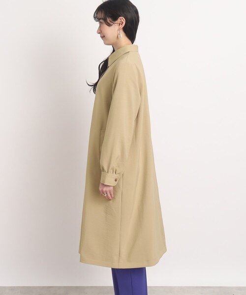 DRESKIP（ドレスキップ）の「◆大人かわいいボリューム袖【撥水】ステンカラーコート（ステンカラーコート・レディース・サンドベージュ/ネイビー/レモンイエロー・04/03/02）」の5枚目の写真