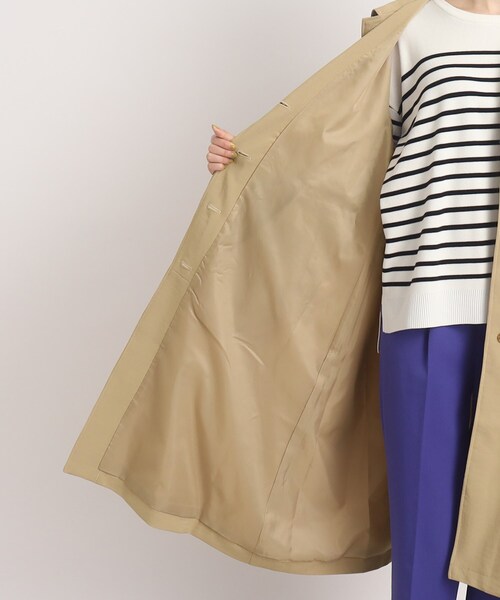 DRESKIP（ドレスキップ）の「◆大人かわいいボリューム袖【撥水】ステンカラーコート（ステンカラーコート・レディース・サンドベージュ/ネイビー/レモンイエロー・04/03/02）」の11枚目の写真