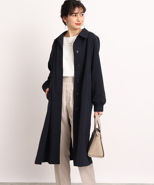 DRESKIP（ドレスキップ）の「◆大人かわいいボリューム袖【撥水】ステンカラーコート（ステンカラーコート・レディース・サンドベージュ/ネイビー/レモンイエロー・04/03/02）」の20枚目の写真