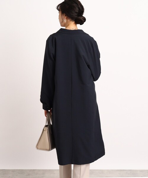 DRESKIP（ドレスキップ）の「◆大人かわいいボリューム袖【撥水】ステンカラーコート（ステンカラーコート・レディース・サンドベージュ/ネイビー/レモンイエロー・04/03/02）」の22枚目の写真