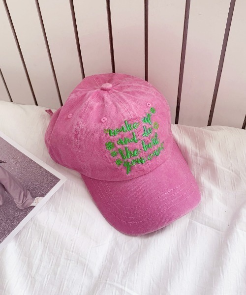 LAC-VERT（ラック・ヴェール）の「カラーロゴキャップ（キャップ・レディース・ブラック/アイボリー/ピンク・FREE）」の3枚目の写真