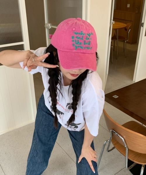 LAC-VERT（ラック・ヴェール）の「カラーロゴキャップ（キャップ・レディース・ブラック/アイボリー/ピンク・FREE）」の6枚目の写真