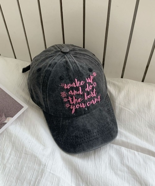 LAC-VERT（ラック・ヴェール）の「カラーロゴキャップ（キャップ・レディース・ブラック/アイボリー/ピンク・FREE）」の8枚目の写真