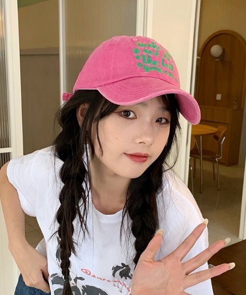 LAC-VERT（ラック・ヴェール）の「カラーロゴキャップ（キャップ・レディース・ブラック/アイボリー/ピンク・FREE）」の16枚目の写真