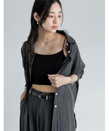 カップ付きショート丈キャミソール