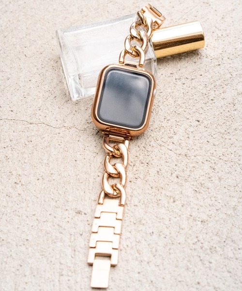zandy(ズィーアンドワイ)の「zandy ズィー・アンド・ワイ / Apple Watch【チェーン】 アップルウォッチバンド ステンレスチェーンベルト /// chain2(デジタル腕時計・メンズ・シルバー/ブラック/ピンクゴールド/ゴールド・S/M)」の16枚目の写真