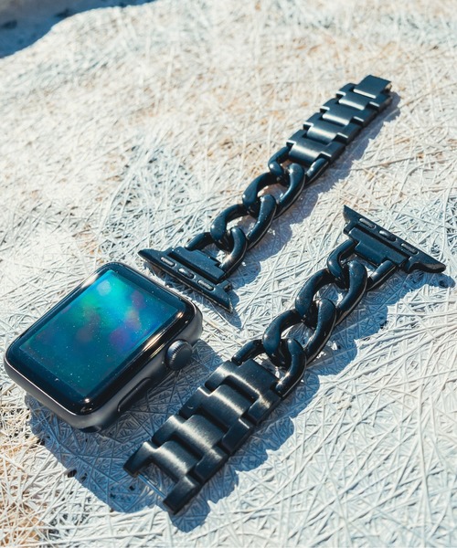 zandy(ズィーアンドワイ)の「zandy ズィー・アンド・ワイ / Apple Watch【チェーン】 アップルウォッチバンド ステンレスチェーンベルト /// chain2(デジタル腕時計・メンズ・シルバー/ブラック/ピンクゴールド/ゴールド・S/M)」の20枚目の写真