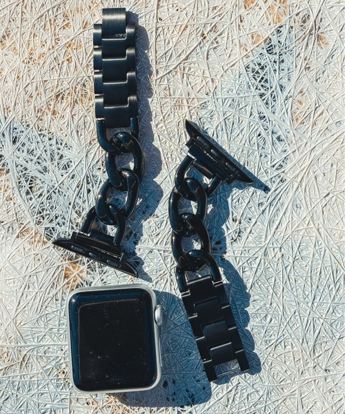 zandy(ズィーアンドワイ)の「zandy ズィー・アンド・ワイ / Apple Watch【チェーン】 アップルウォッチバンド ステンレスチェーンベルト /// chain2(デジタル腕時計・メンズ・シルバー/ブラック/ピンクゴールド/ゴールド・S/M)」の22枚目の写真