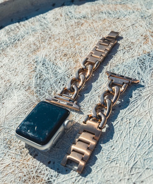 zandy(ズィーアンドワイ)の「zandy ズィー・アンド・ワイ / Apple Watch【チェーン】 アップルウォッチバンド ステンレスチェーンベルト /// chain2(デジタル腕時計・メンズ・シルバー/ブラック/ピンクゴールド/ゴールド・S/M)」の21枚目の写真