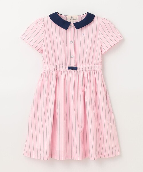 【セール】【吸水速乾】【110-140㎝】ストライプ ワンピース（ワンピース）｜組曲（クミキョク）