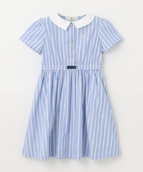 【セール】【吸水速乾】【110-140㎝】ストライプ ワンピース（ワンピース）｜組曲（クミキョク）