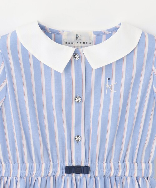 【セール】【吸水速乾】【110-140㎝】ストライプ ワンピース（ワンピース）｜組曲（クミキョク）