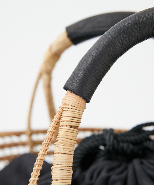 GALLARDAGALANTE（ガリャルダガランテ）の「パームファイバーバスケット（かごバッグ・レディース・ベージュ・FREE）」の9枚目の写真